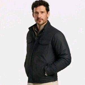 Peter Millar Black Bomber Jacket